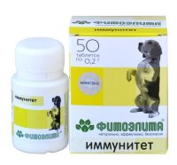 Препарат Фитопрепарат для собак Фитоэлита Иммунитет, уп. 50 таб.