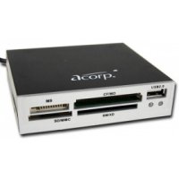 Acorp CRIP200-S USB2.0 (all-in-1, + USB port) Internal silver (CRIP200-S)(td widt