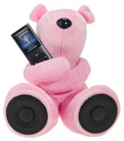Медведь с колонками hi-Fun hi-George Pink для Apple iPod/iPhone, розовый