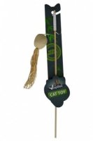 Papillon   "  " 40 + 4  (Cat toy fishing rod with ball natural) 240009