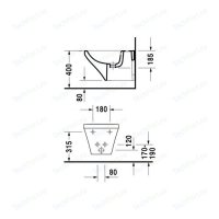 Duravit Durastyle  . 370 x 540  1   (2282150000)