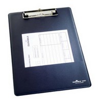 Планшет CLIPBOARD 2350 А 4, темно-синий, верхний прижим, карман для бумаги, крючок для подвешивания