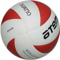 Мяч волейбольный Atemi OLIMPIC, синт. кожа PU, красн.-бел.