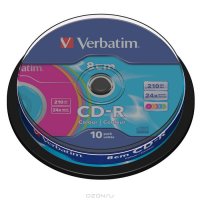   CD-R VERBATIM 210  24x, 10 ., cake box,  [43413]