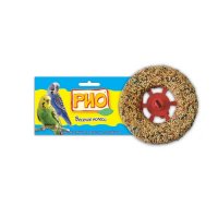 Лакомство для птиц РИО Зерновое колесо лакомство-игрушка для волнистых попугайчиков, пакет 140 г