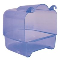 Купалка для птиц Trixie 15 х 16 х 17 см пластиковая прозрачно-голубая для мелких и средних птиц цели