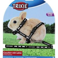Шлейка для грызунов Trixie для крольчат 20-33 см/8 мм/1,25 м нейлон с рисунком