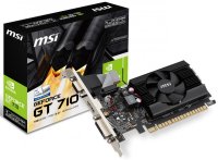  MSI nVidia GeForce GT 710 PCI-E 1024Mb 64bit DDR3 954/1600 DVIx1/HDMIx1/CRTx1/HDCP (GT 71