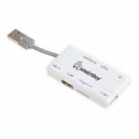 Концентратор USB 2.0 (SmartBuy Combo SBRH-750-W) (белый)
