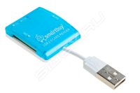 Картридер All in 1 USB 2.0 (SmartBuy SBR-713-B) (голубой)