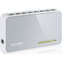  TP-LINK TL-SF1008D 8-port 10/100M mini Desktop Switch, 8 10/100M RJ45 ports, Plastic case