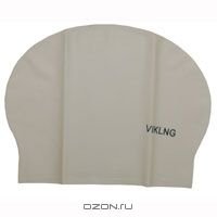 Шапочка для плавания "Viking T09", латексная, цвет: белый