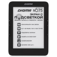   Digma S675 6" E-Ink HD Pearl frontlight capacitive touch 600Mhz 128Mb/4Gb 
