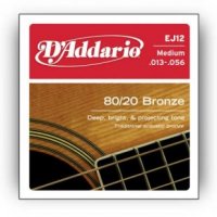 D-Addario EJ12 Струны для акуст.гитары,бронза, 80/20, Medium, 13-56