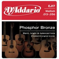 D-Addario EJ17 Струны для акуст.гитары, фосфор/бронза, Medium, 13-56
