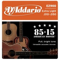 D-Addario EZ900 Струны для акуст.гитары, бронза, 85/15, Extra Light, 10-50