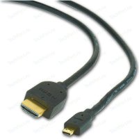 Gembird HDMI-microHDMI позол.разъемы (CC-HDMID-6), 19 м/ 19 м,1.8 м,черный