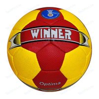 Мяч гандбольный Winner Optima II, IHF Appr., р. 2, цвет: желто-красный