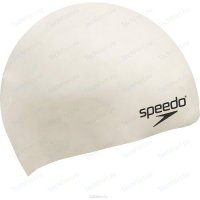    Speedo Plain Moulded Silicone Cap, .8-709840010-774