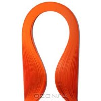Набор бумаги для квиллинга, цвет: оранжевый, полоски 0,3 см х 30 см, 100 шт