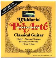 D-Addario EJ45C Струны для классич.гитары, Composite, Silver, Normal Tension