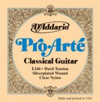 D-Addario EJ46 Струны для классич.гитары, Silver, Hard Tension