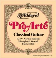 D-Addario EJ49 Струны для классич.гитары, Silver/Black, Normal Tension