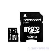   MicroSD 4Gb Silicon Power (SP004GBSTH004V10-SP) Class 4 microSDHC + adapter