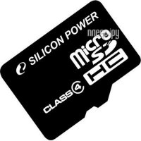   microSDHC SILICON POWER 4  Class 4, SP004GBSTH004V10, 1 .