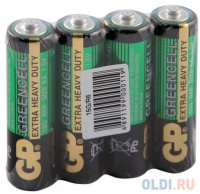 Батарейка GP 15G Greencell (AA, 4 шт)