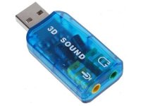USB TRUA3D (C-Media CM108) 2.0 channel out 44-48KHz (5.1 virtual channel) RTL (ASIA USB 6C V)