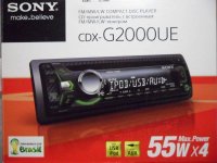  SONY CDX-G1202U USB MP3 CD FM 1DIN 4x55  