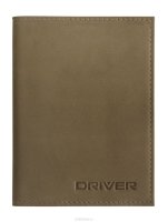 Обложка для автодокументов "Driver", цвет: серо-бежевый. АО 11 СР