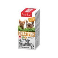 АПИ-САН ВИТАТРИН №1 (р-р витаминов A,D3,E д/орального применения) кошки, собаки 20 мл