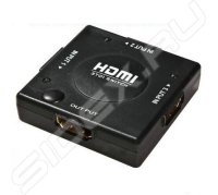 Разветвитель HDMI Switch Orient HS0301L, 3-in/1-out, HDMI 1.3b, HDTV1080p/1080i/720p, HDCP1.2, питан