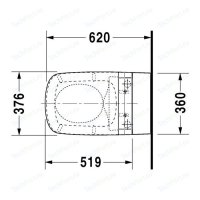 Duravit Durastyle  . 370 x 620   sensowash,  . (25375900001)