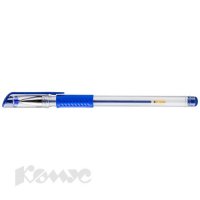 Ручка гелевая F15-G3B 0,5 мм с резин.манжеткой синий ст.