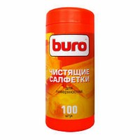 Туба с чистящими салфетками Buro , для поверхностей, 100 шт ( BU-TSURFACE )