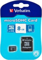   microSDHC 8Gb class4 + adapter Verbatim