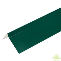Планка ветровая для мягкой кровли покрытие п/э, зеленая