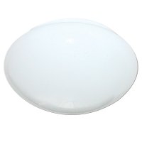 Светильник настенно-потолочный Полусфера 2xE27x60 Вт, IP20, металл /пластик, цвет белый