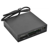 Контрольная панель Card Reader Aerocool АТ-950 3.5" CF / MMC / SD / MS Duo / XD / T-F / M2 + USB2.0