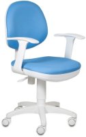 Кресло Бюрократ CH-W356AXSN/15-107 голубой 15-107 (пластик белый)