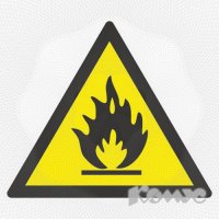 W01 Пожароопасно. Легковоспламеняющие вещества (пленка ПВХ, 200 х 200)