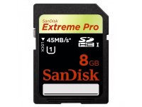   SANDISK SDHC 08 Gb Class 10 EXTREME HD VIDEO 45 Mbs