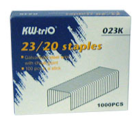 Скобы для степлера KW-TRIO 023K, 23/20, 1000 шт, картонная коробка