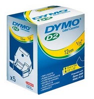 Dymo S0720670 Лента для принтера LM 100+, 9 мм, прозрачная, черный шрифт