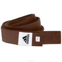Пояс для единоборств Adidas Club коричневый (260 см), adiB220