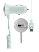   Vertex USB 3400mA  iPad mini / iPhone 5/5S/5C MFI MFiCC8PiN3400WH White 