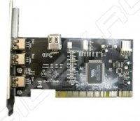  PCI IEEE1394 (3+1) port VIA6306 bulk (ASIA 6306 3P 1394)
